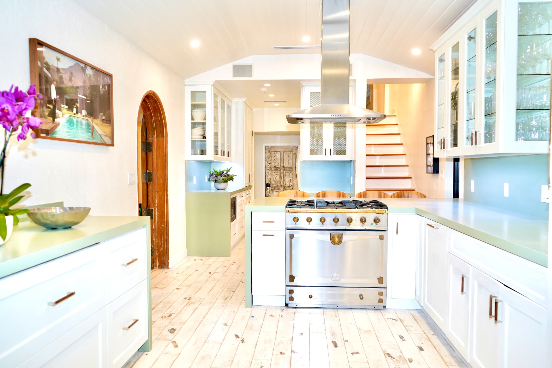 Coastal Custom Kitchen by Milcams Construction in Miami