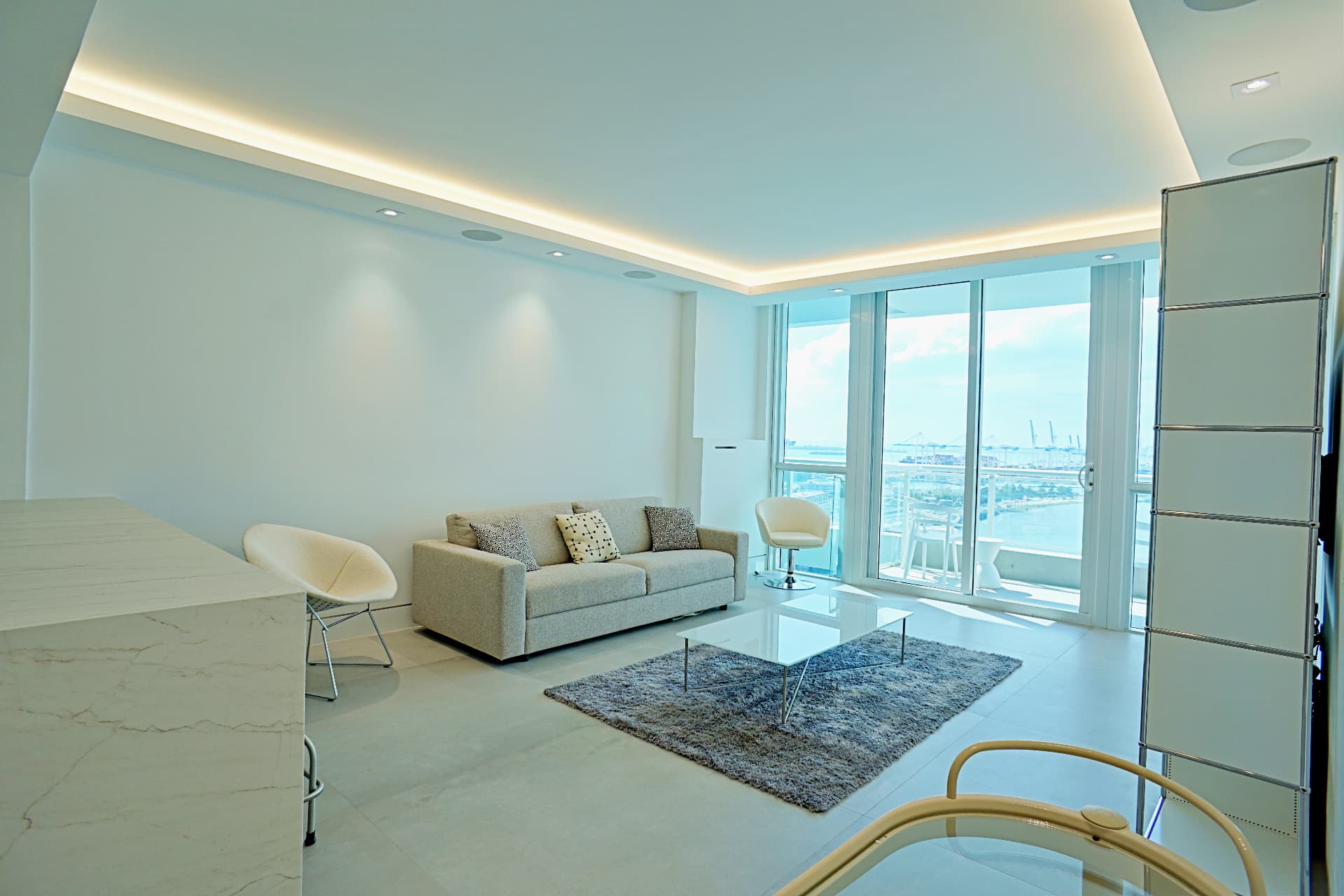 Bayfront Penthouse Renovation by Milcams Construction in Miami